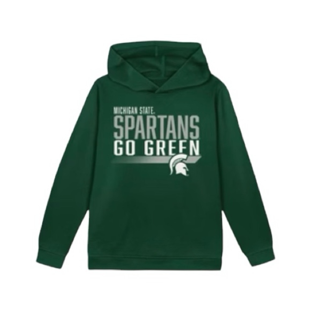 Kids Michigan State Spartans "Go Green" Graphic Hoodie- Size 3T - NWT